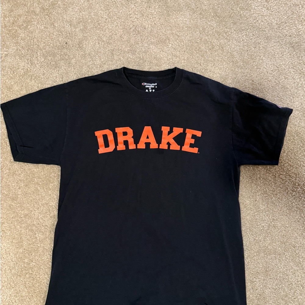 Champion Black and Orange Drake Short Sleeve Tee